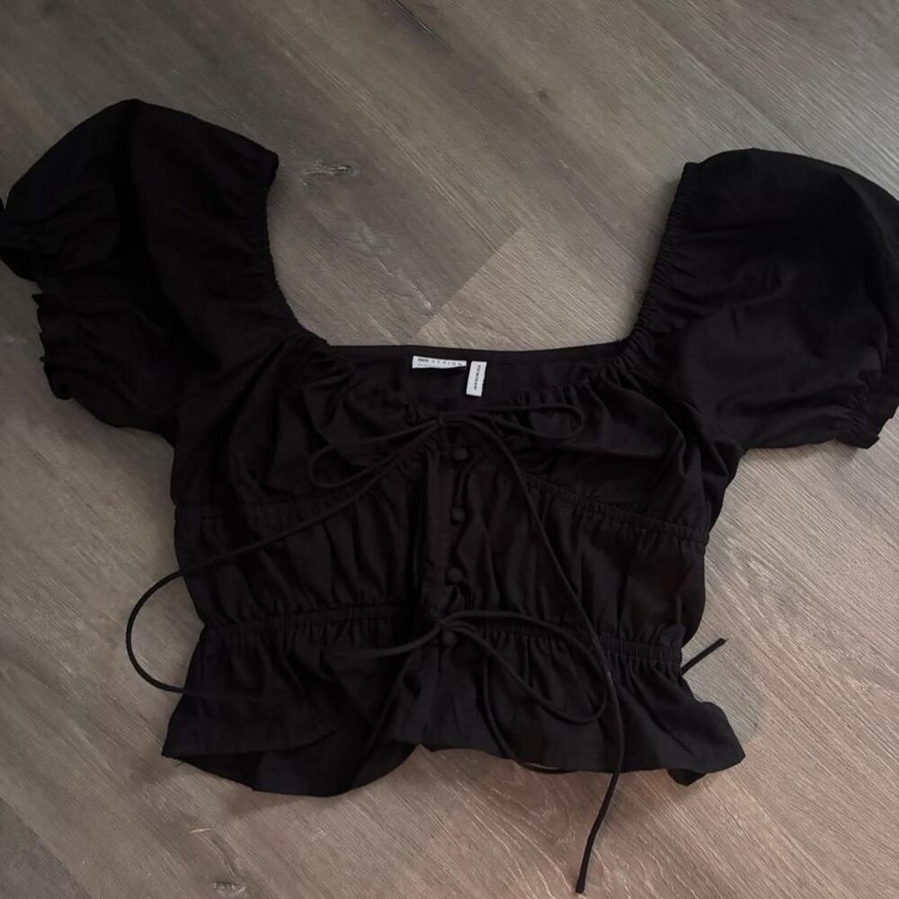 Asos Women's Black Crop-top